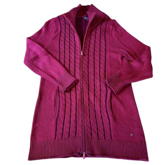 Eddie Bauer Zip Cable Knit Sweater - Picture 1 of 4